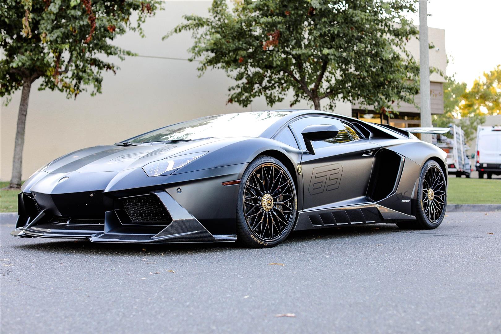 2012 Satin Black Lamborghini Aventador LP700