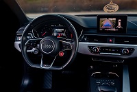 2018 Mythos Black Audi A4 - Image 1
