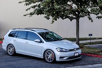 2019 White Silver Metallic Golf SportWagen